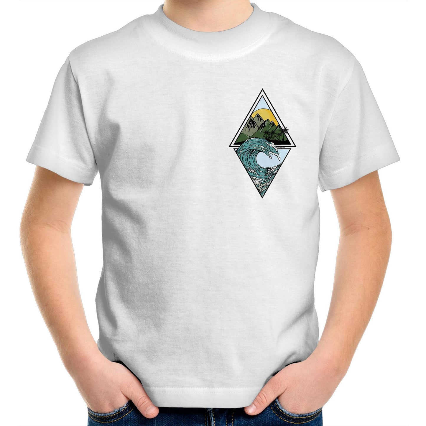 Kids Youth Crew T-Shirt - Oceanside pocket print