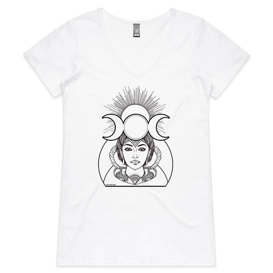 Goddess - Womens V-Neck T-Shirt