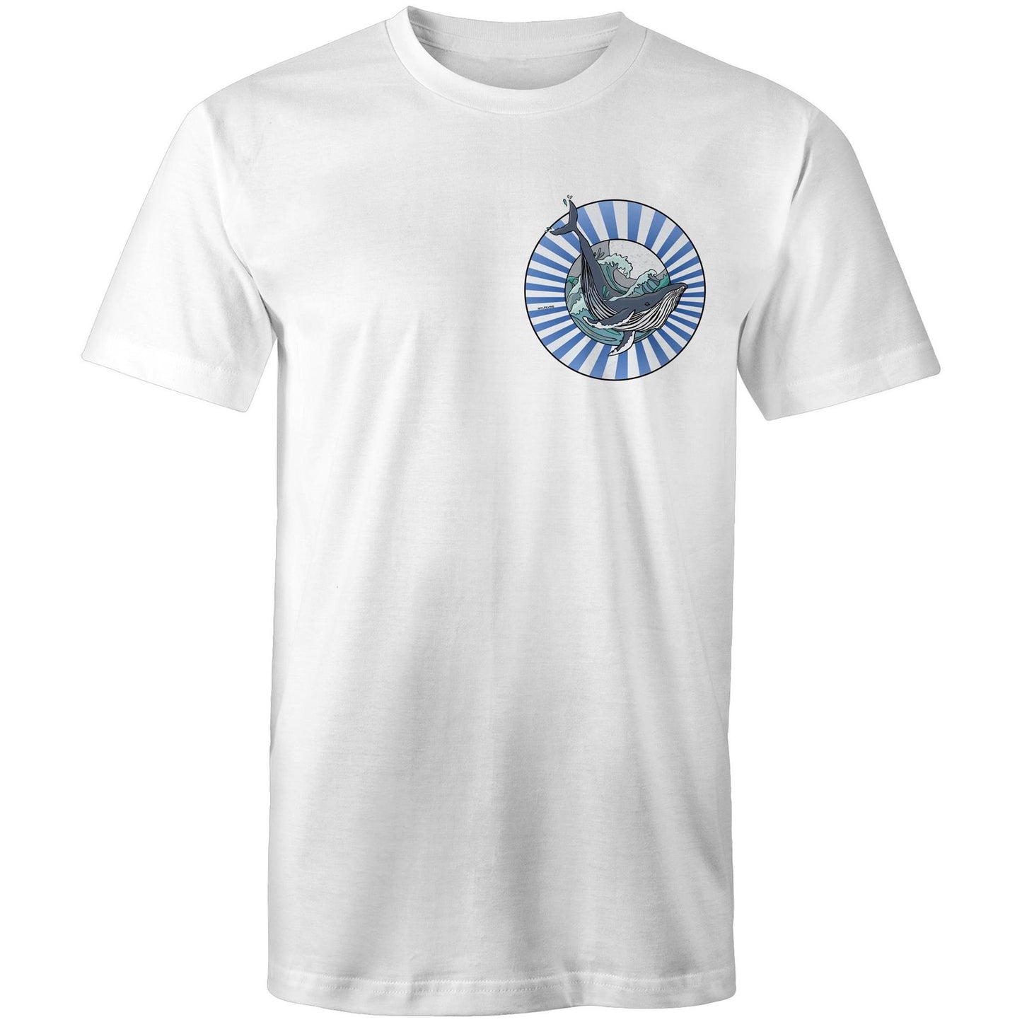 Staple Mens T-Shirt - Whale and the Moon Pocket Print